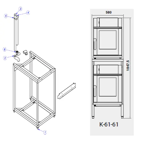 Соединительный комплект для печей Fagor Professional K-61-61