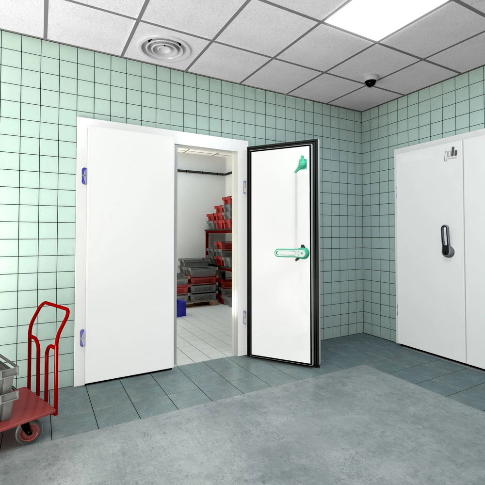 Распашная двустворчатая холодильная дверь «ПрофХолод»