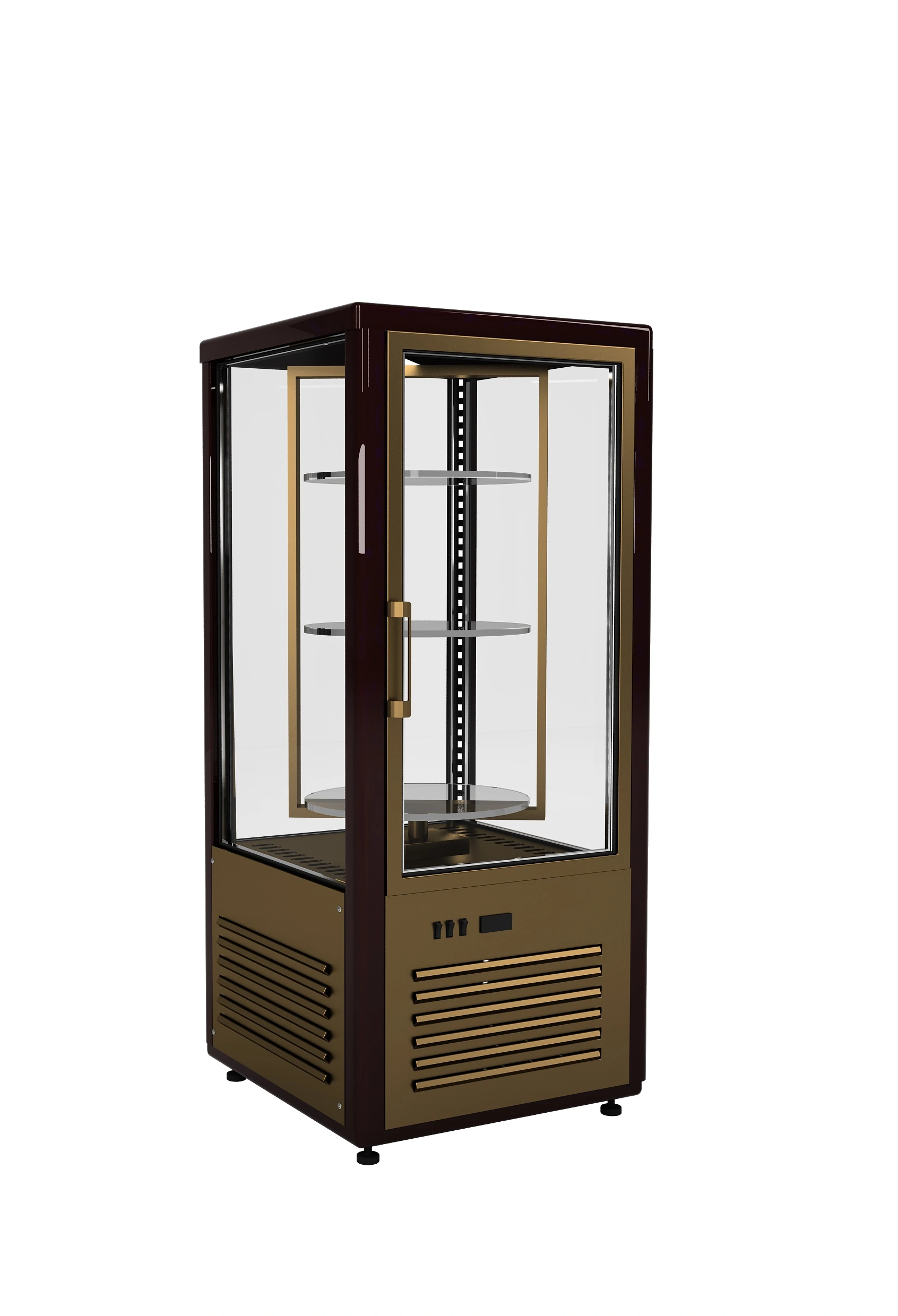 Шкаф холодильный Carboma D4 VM 120-2 (brown&gold) Шкаф холодильный Carboma D4 VM 120-2 (brown&gold)