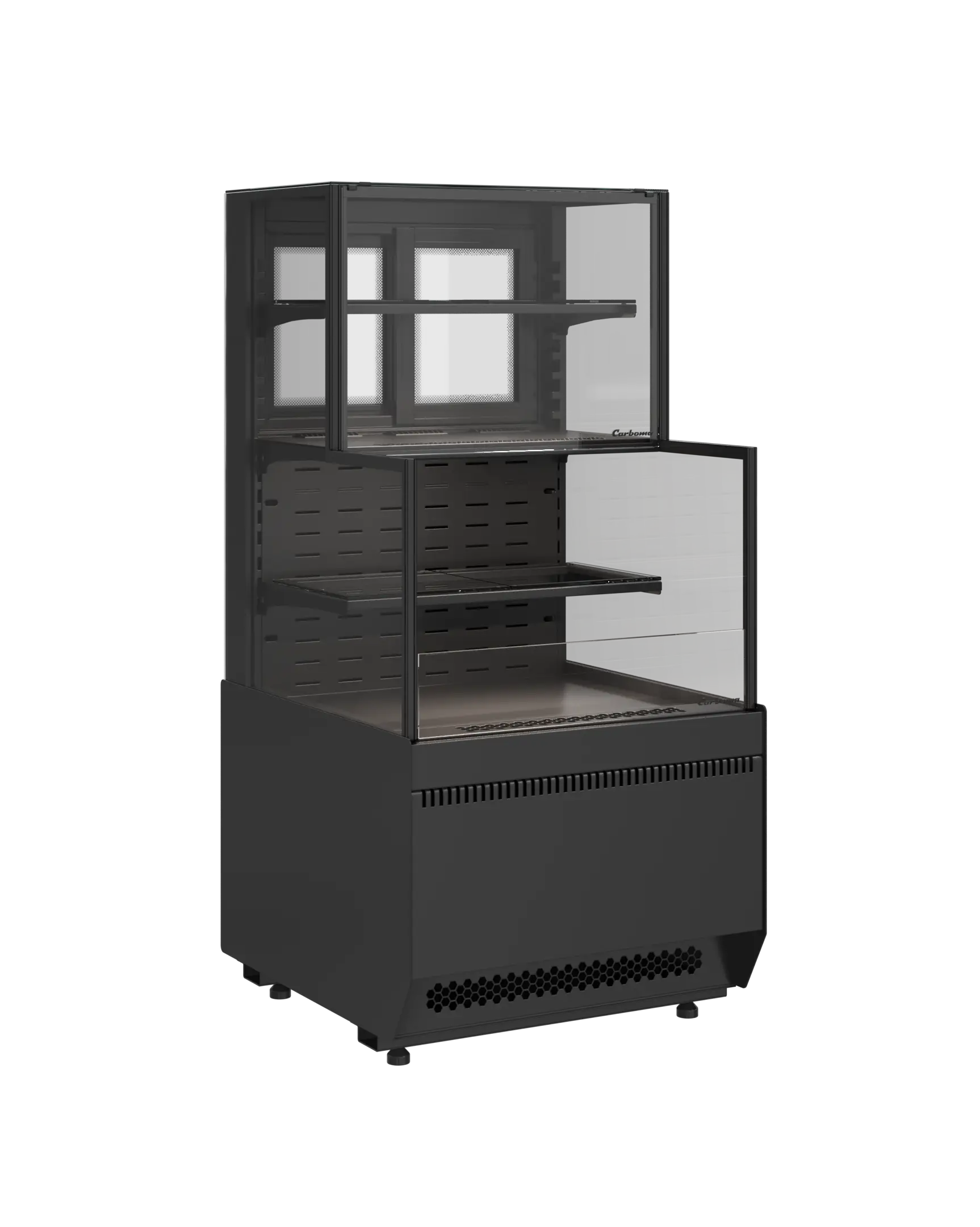 Витрина кондитерская Carboma KC70 VV/VV 0,6-2-1 Standard, боковина ступенька версия 2.0, 9005 Витрина кондитерская Carboma KC70 VV/VV 0,6-2-1 Standard, боковина ступенька версия 2.0, 9005