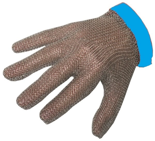 Перчатка кольчужная Manulatex A1852004, размер L большой, синяя