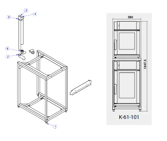 Соединительный комплект для печей Fagor Professional K-61-101