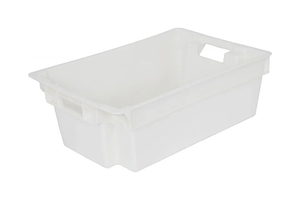 Ящик пластиковый Тара.ру Ящик 206 белый мороз.