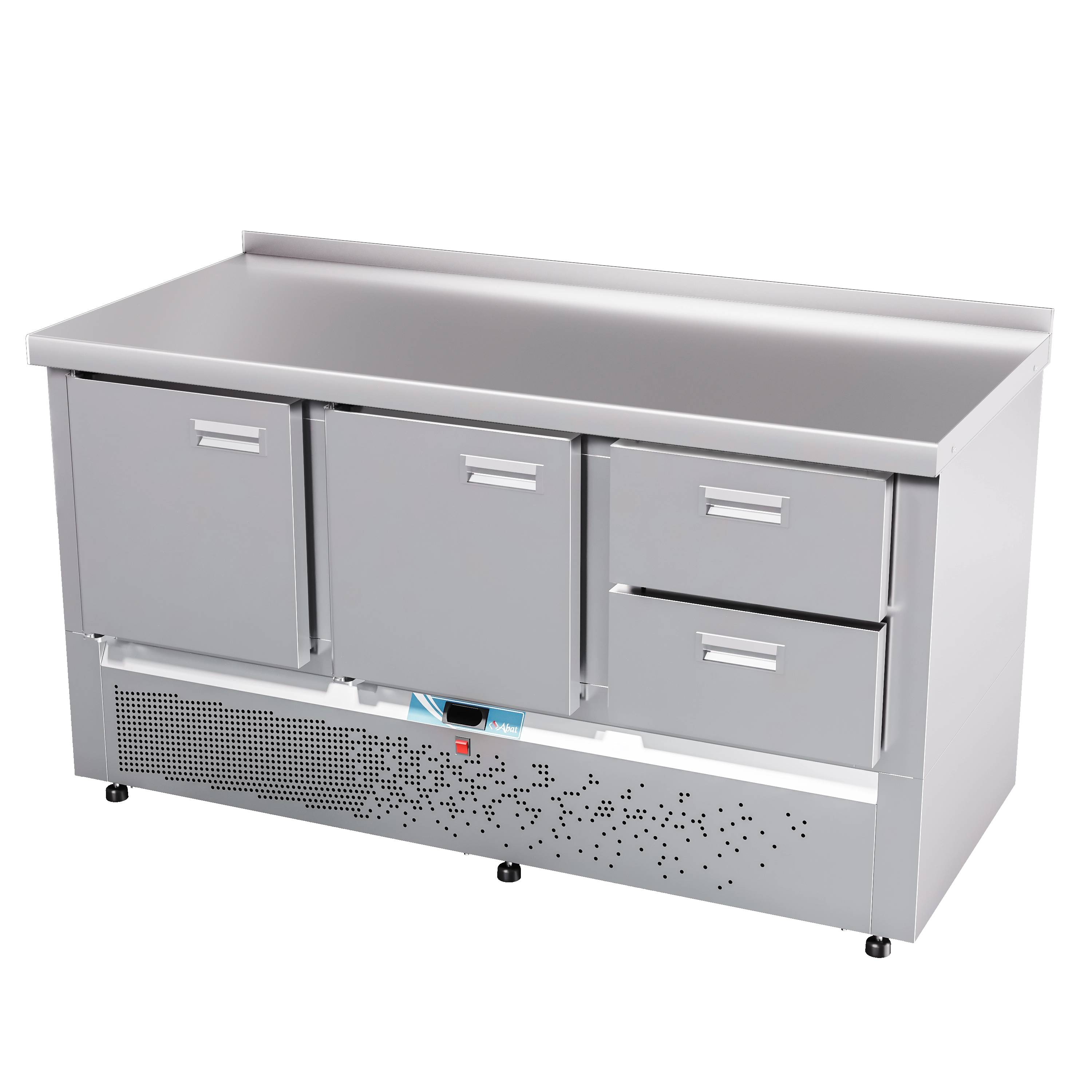 Стол холодильный Abat СХС-70Н-02 стол. 202 с борт.(дверь-дверь-ящик1/2)