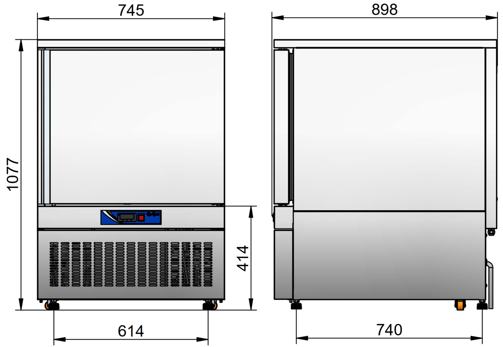 Шкаф шоковой заморозки Abat ШОК-6-1/1 LIGHT Шкаф шоковой заморозки Abat ШОК-6-1/1 LIGHT