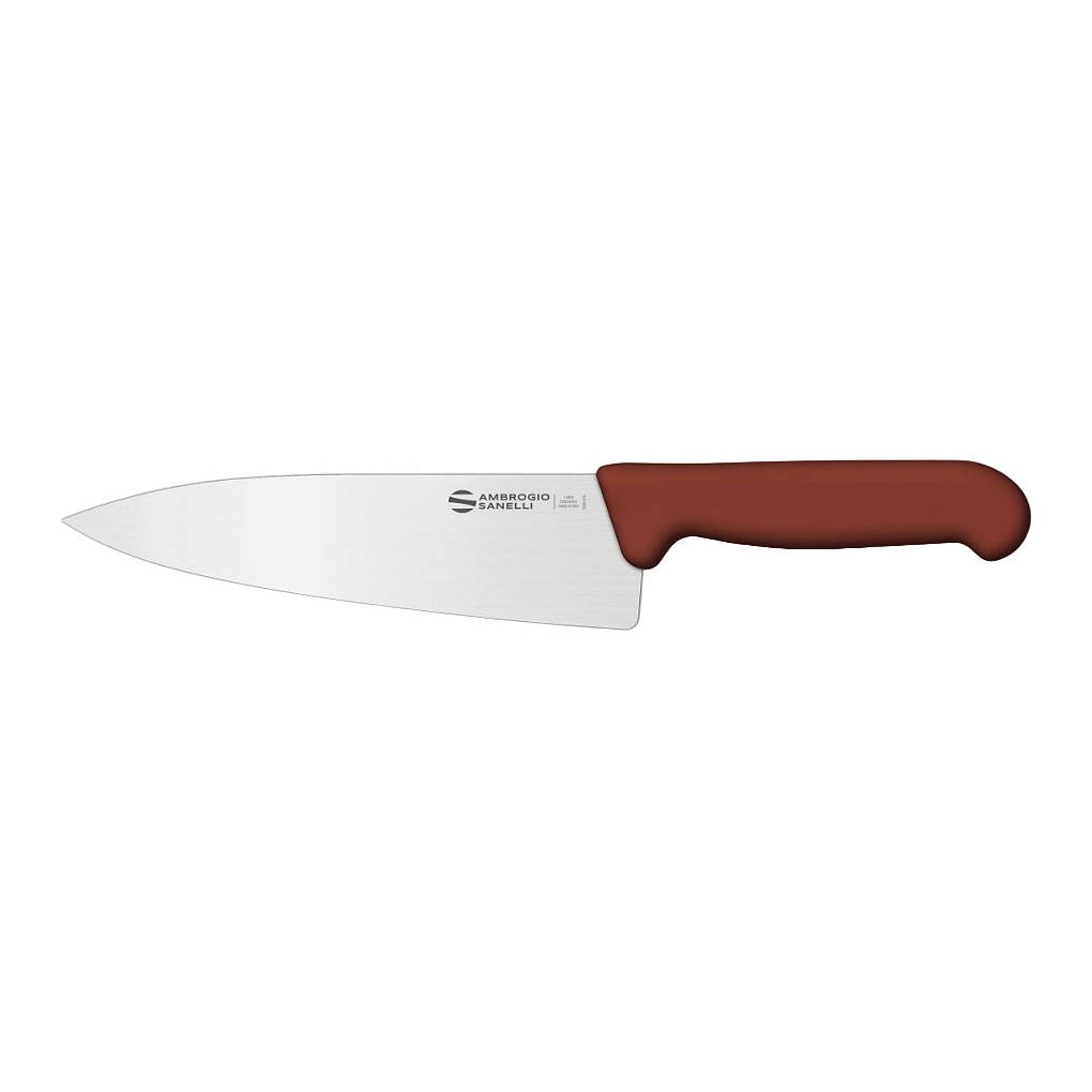Нож Sanelli Ambrogio серии Supra Colore, SC49016N, кухонный 160 х 44 мм, коричневый