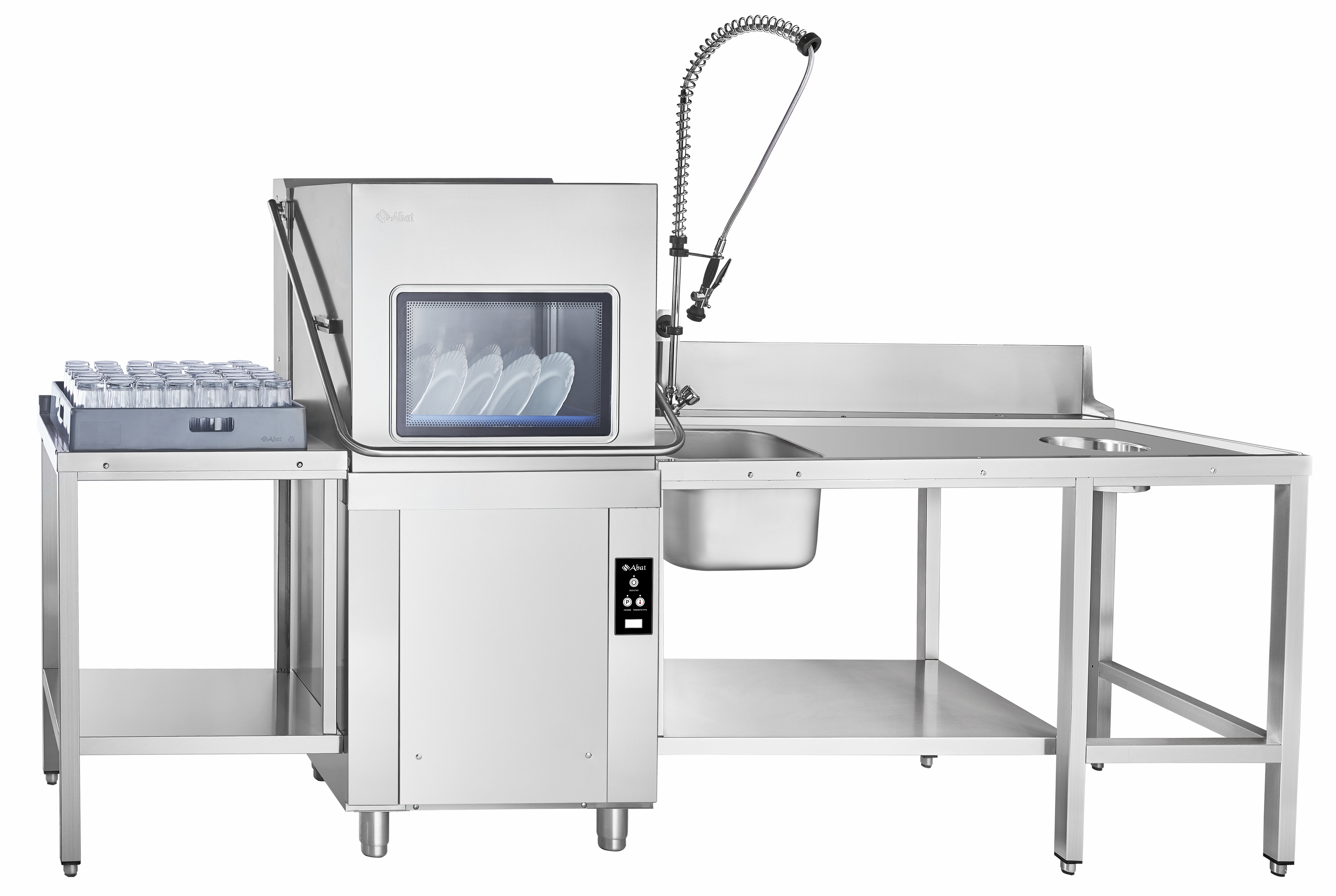 Купольная посудомоечная машина Abat МПК-1100К