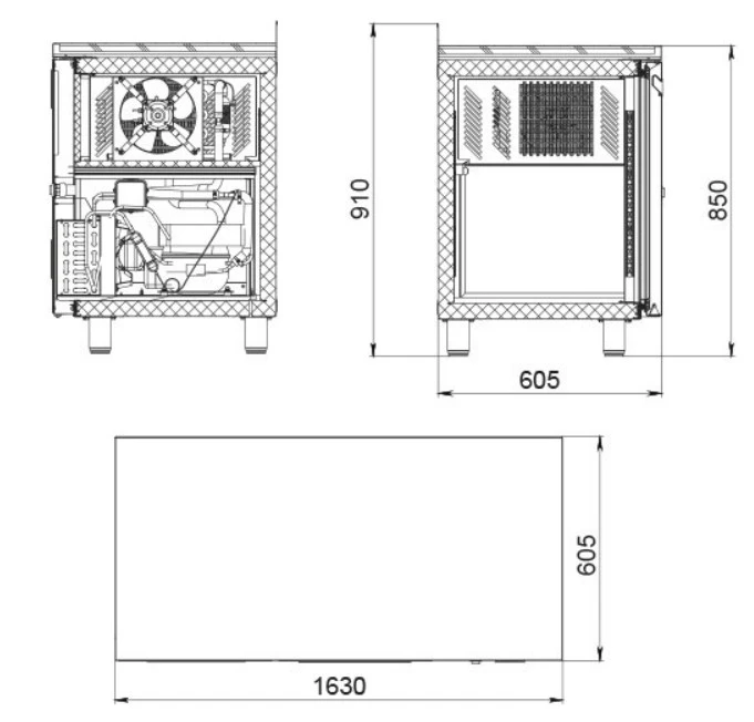 Стол морозильный Полаир TB3GN-GC
