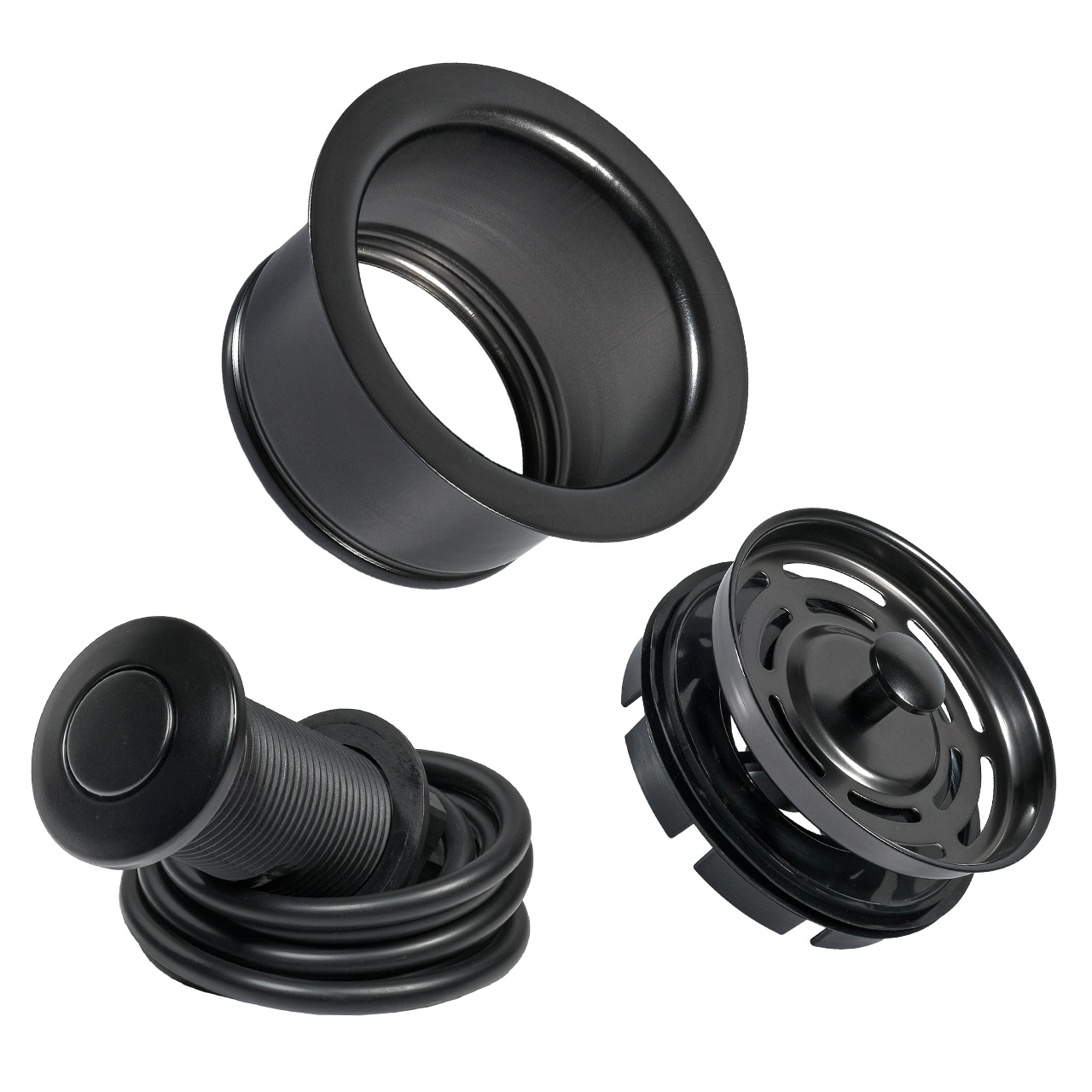 Комплект фланец + кнопка BORT (Black) (Sink Strainer) Комплект фланец + кнопка BORT (Black) (Sink Strainer)