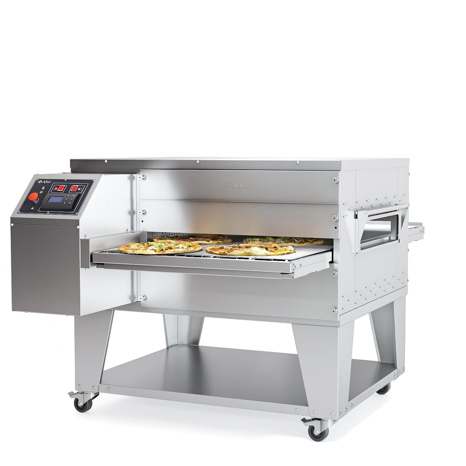 Печь для пиццы конвейерная Abat ПЭК-800 с дверцей