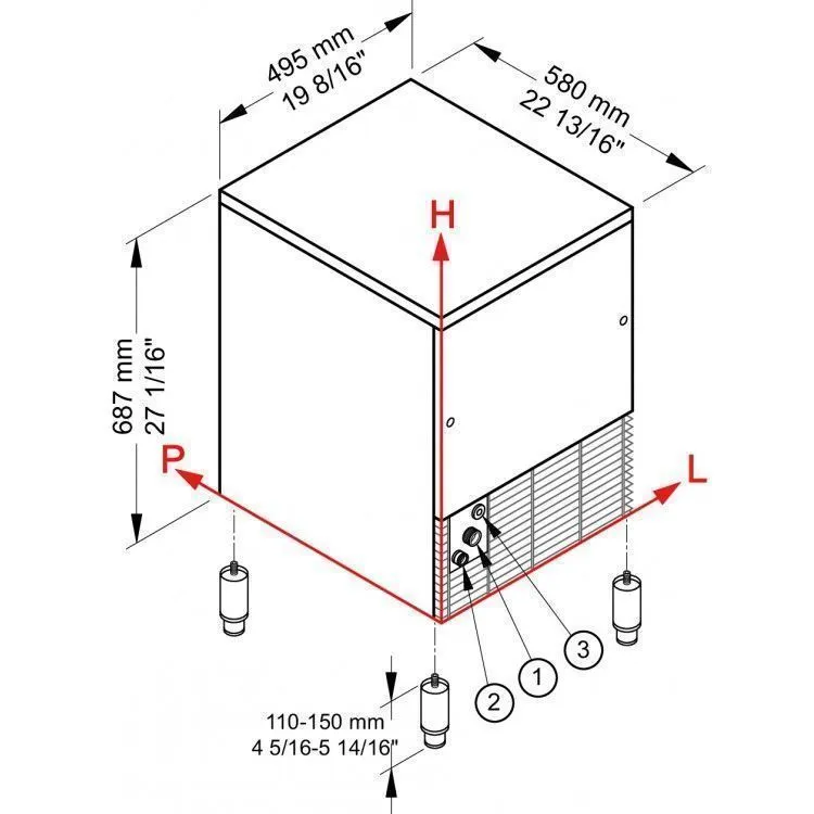 Льдогенератор Brema IMF 35W HC (R290) Льдогенератор Brema IMF 35W HC (R290)