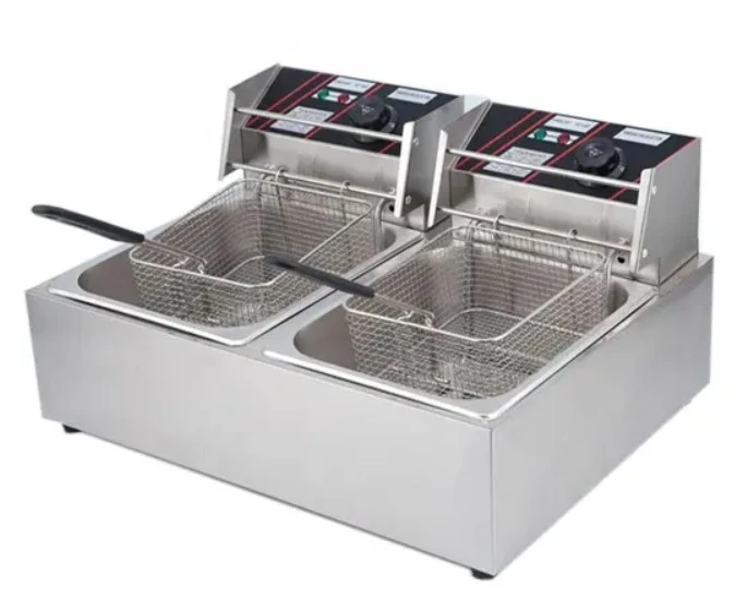 Фритюрница EKSI 6+6L Electric Fryer