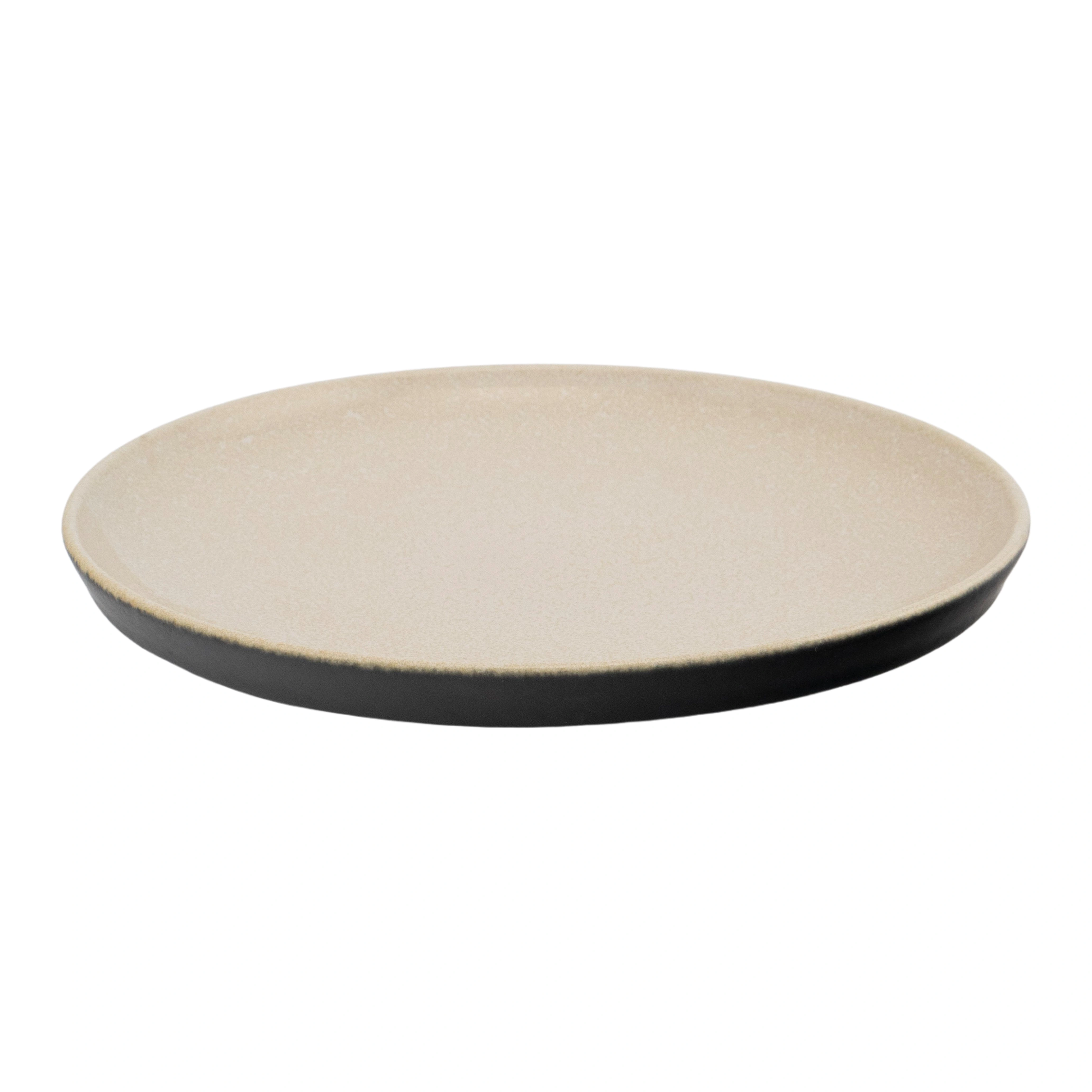 Тарелка Kutahya CRT20DU855A11, D=20см, H=2,55см CREAM/BLACK