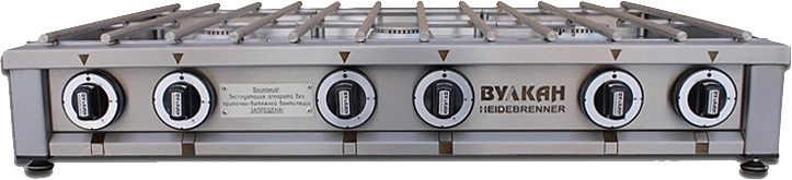 Плита Вулкан-Heidebrenner ПРГ-IIA-6М Slim, 82141, газовая