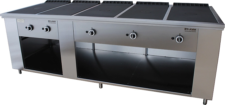 Плита Вулкан-Heidebrenner ПРГ-IIA-5C Maxi, 8253, газовая