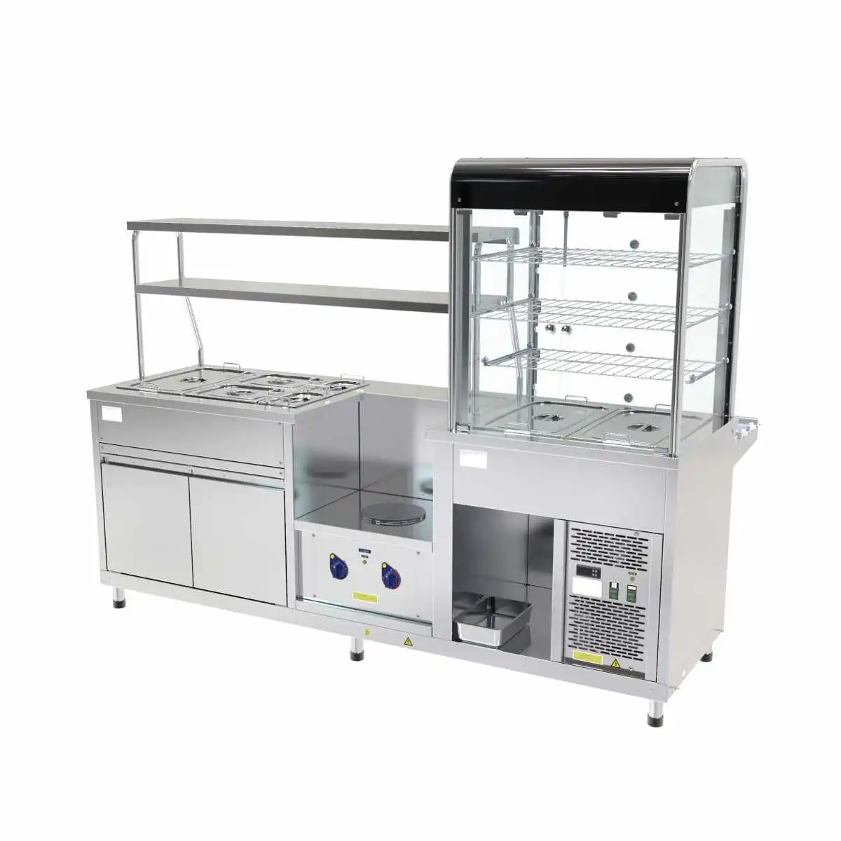 Витрина для холодных закусок Abat ПВХМ-70КМУ (кр.зол.)
