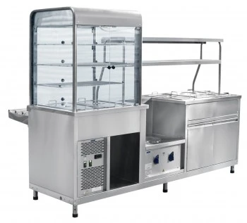 Витрина для холодных закусок Abat ПВХМ-70КМУ нерж. Витрина для холодных закусок Abat ПВХМ-70КМУ нерж.