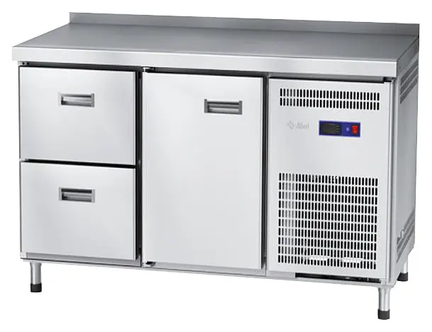 Стол морозильный Abat СХН-60-01 с бортом (дверь, ящики 1/2) Стол морозильный Abat СХН-60-01 с бортом (дверь, ящики 1/2)