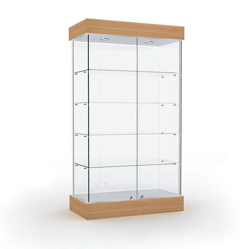 Витрина с освещением В-2, дуб сонома