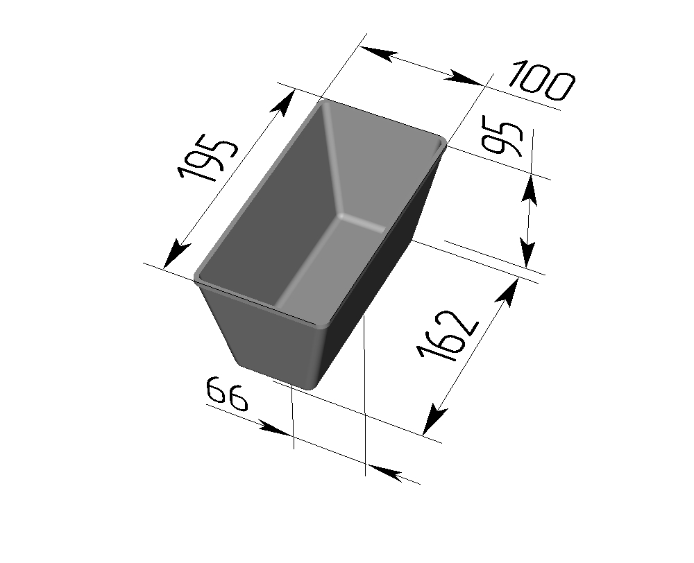 Кондитерская форма Спика Форма №10-1/5 с руч.600