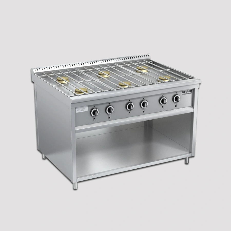 Плита Вулкан-Heidebrenner ПРГ-IIA-6М серия Standart 900, 823109, газовая Плита Вулкан-Heidebrenner ПРГ-IIA-6М серия Standart 900, 823109, газовая
